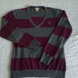 U.S. Polo Assoc. Burgundy/Grey Sweater